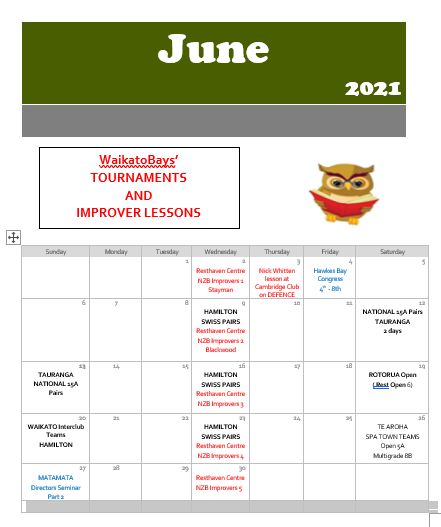 Whats happening in June